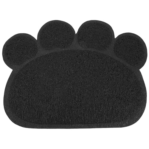 Happyyami Kätzchenstreumatte Wassernapfmatte Essen Teller Tischset Katzenstreu Matte katzenklo vorlegematte Haustier Essensmatte katzenfutter pad Katzentoilette Katzenpfote Bodenmatte PVC von Happyyami