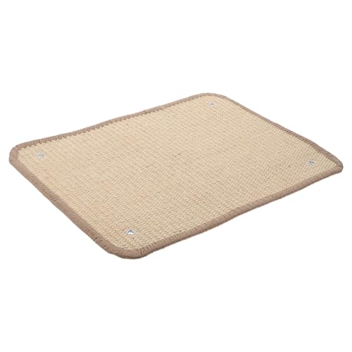 Happyyami Katzen Kratzmatte aus Strapazierfähigem Sisal Selbstklebend und Abfallfrei Schützt Sofa und Möbel für Katzen und Kätzchen Wandmontage Rückstände von Happyyami