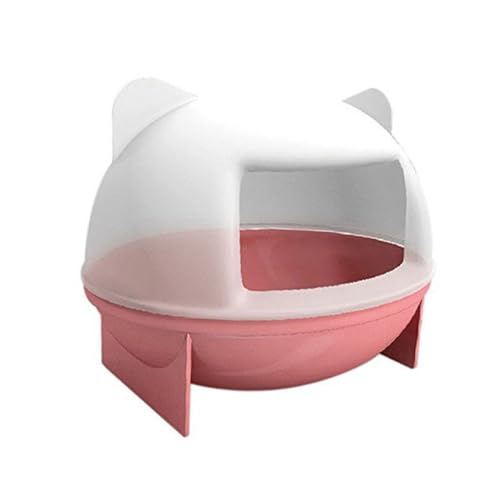 Happyyami Kleintier Badezimmer Haus mit Schaufel Hamster Sandbad Sauna Zimmer Langlebig Leicht zu Reinigen mit Katzenohren Design Geeignet für Mäuse Ratten Chinchillas Zwerghamster Happyyami Kleintier Badezimmer Haus mit Schaufel Hamster Sandbad Sauna Zimmer Langlebig Leicht zu Reinigen mit Katzenohren Design Geeignet für Mäuse Ratten Chinchillas Zwerghamster von Happyyami
