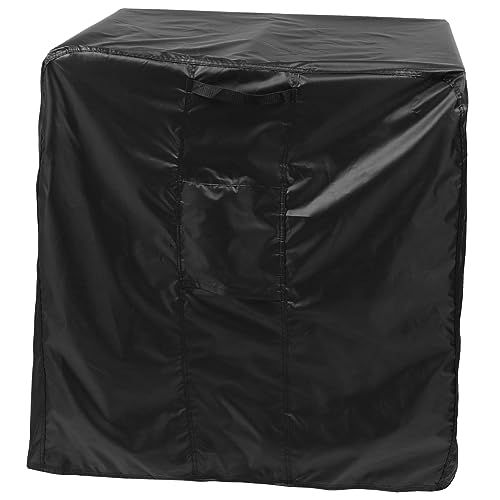 Happyyami Klimaanlagenhaube Staubdicht Anthrazitfarben Schutzhülle Für Klimaanlagen Wasserdichte Abdeckungen Außenabdeckungen Wasserdichter Möbelstoff Schwarzes Polyester von Happyyami