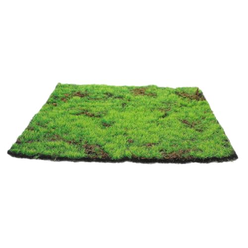Happyyami Künstlicher Moosteppich Realistisches Fake Grass für Garten Hochzeit und Innendekoration Pflegeleicht und Einfach zu Verlegen für Kreative DIY Projekte von Happyyami