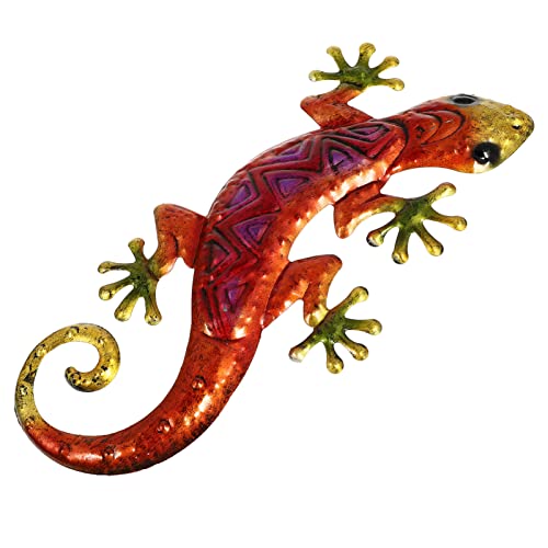 Happyyami Metall-Gecko-Wandkunst- Gartenkunst Skulptur Kunsthandwerk Statue Hängende Dekoration Ornamente Für Garten Terrasse Zaun Hof Balkon Dekoration Happyyami Metall-Gecko-Wandkunst- Gartenkunst Skulptur Kunsthandwerk Statue Hängende Dekoration Ornamente Für Garten Terrasse Zaun Hof Balkon Dekoration von Happyyami