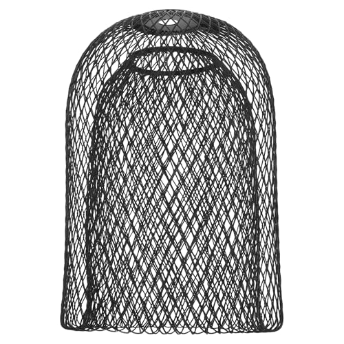 Happyyami Metall Retro Mesh Industrielle Pendelleuchte Schatten Zubehör Korridor Licht Lampenschirm Für Home Cafe Und Büro Schwarz von Happyyami