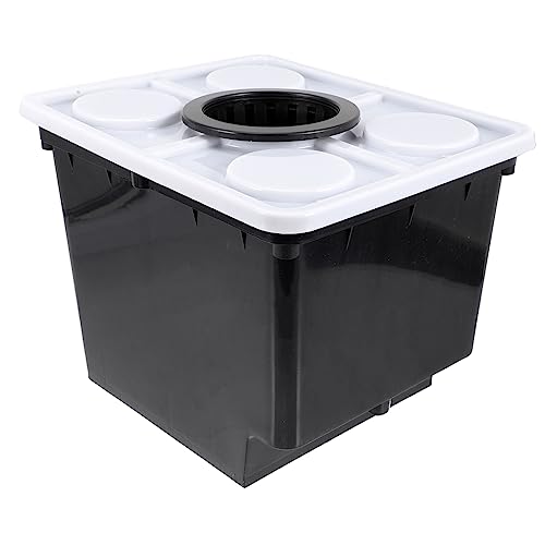Happyyami Nieder Län Dische Fässer Dwc Hydroponic Hydroponischer Anbaukorb Tiefwasserkultur Hydroponische Pflanzgeräte Groweimer Für Erdlosen Anbau Erdloser Obst Eimer Pflanze Plastik von Happyyami