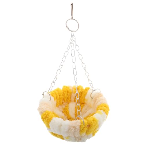 Happyyami Papagei Winterbett mit Warme Hängematte für Vögel als Schlafhaus und Nest für Wellensittiche und Nymphensittiche Interaktivem und Schaukelring Vogelkäfig Zubehör für Kalte Monate Happyyami Papagei Winterbett mit Warme Hängematte für Vögel als Schlafhaus und Nest für Wellensittiche und Nymphensittiche Interaktivem und Schaukelring Vogelkäfig Zubehör für Kalte Monate von Happyyami