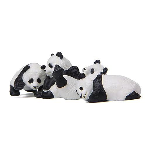 Happyyami Pflanze Blumentöpfe Ornamente Panda-Figur Mini-Panda-Statue Panda-skulptur Panda-Modell Mini-Panda-Spielzeug Bonsai-Dekoration Mini-Panda-Kits Sukkulenten Miniatur von Happyyami