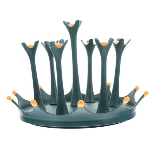 Happyyami Rotierendes Tassenablagegestell Vielseitiger Abtropfhalter für Gläser Design Tassenplätze und Platzsparend für Küchenorganisation von Happyyami
