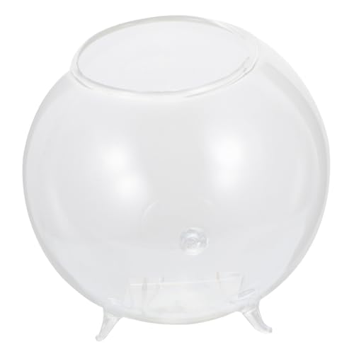 Happyyami Runde Transparente Hydroponik Glasvase Langlebiger Blumenhalter für Wohnzimmer Tischdeko Kreativer Pflanzbehälter Stilvolles Design für Modernes von Happyyami