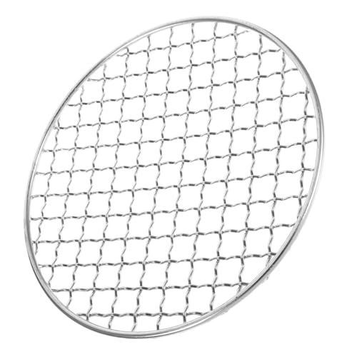 Happyyami Rundes Grillrost aus Edelstahl Rostfreies Wiederverwendbares Grillnetz für Camping und Outdoor BBQ Gleichmäßiges Garen Vielseitig Einsetzbar Leicht zu Reinigen für Gasgrill und von Happyyami