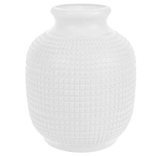 Happyyami Spiralvase Kunststoff-Blumentöpfe Kunststoff-Blumenvasen Nass Und Trocken Weiß von Happyyami