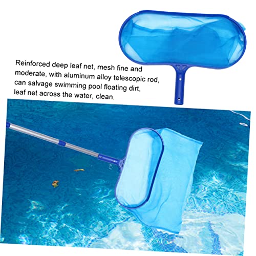 Happyyami Swimming Pool Kescher Tragbares Reinigungswerkzeug für Teich Pool und Aquarium zum Herausfischen von Wasserpflanzen und Kleinen Fischen Erweiterbar mit Stange von Happyyami