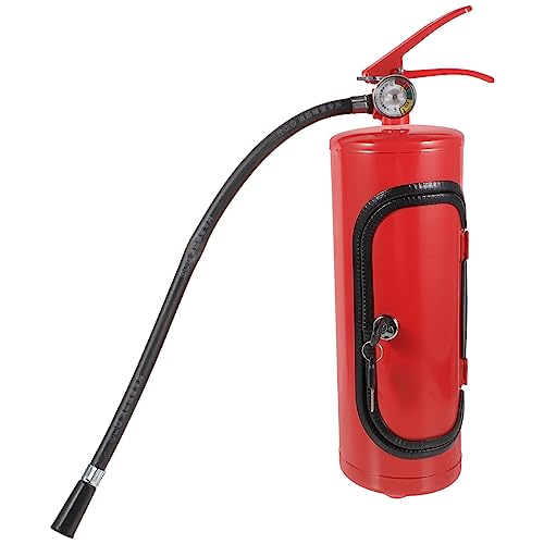 Happyyami Weinverpackungsbox Feuerlöscher Form Metallene Weinkiste für Kreative Aufbewahrung und Geschenkideen für Reisen und Dekoration für Besondere Anlässe von Happyyami