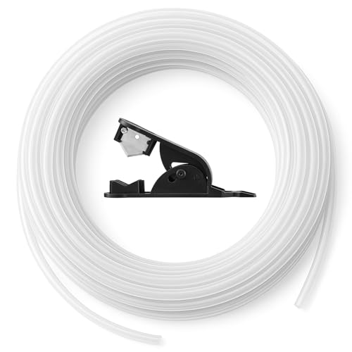 PTFE Schlauch 6m mit Cutter, 2.5mm ID × 4mm OD 3D Drucker Schlauch Teflon Tube Teflonschlauch Zubehör Kompatibel mit Ultimaker Prusa Research MakerBot FlashForge PTFE Schlauch 6m mit Cutter, 2.5mm ID × 4mm OD 3D Drucker Schlauch Teflon Tube Teflonschlauch Zubehör Kompatibel mit Ultimaker Prusa Research MakerBot FlashForge von Hapric