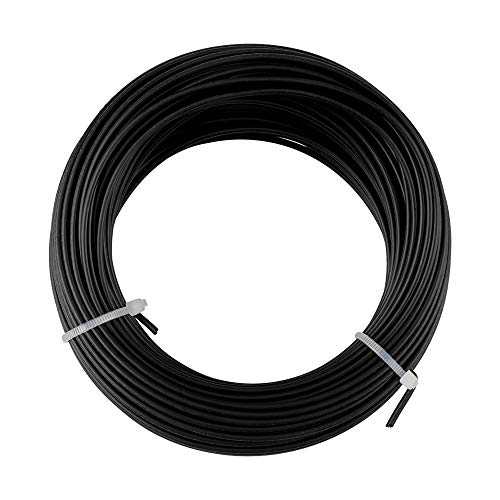 Hapyearn 2mm Graht Schwarz, 20M Bindedraht Pflanzendraht Für Zaun, Gartendraht Ummantelt, Draht Garten Soft, Basteldraht, Spanndraht -Pflanzen sichern und unterstützen von Hapyearn