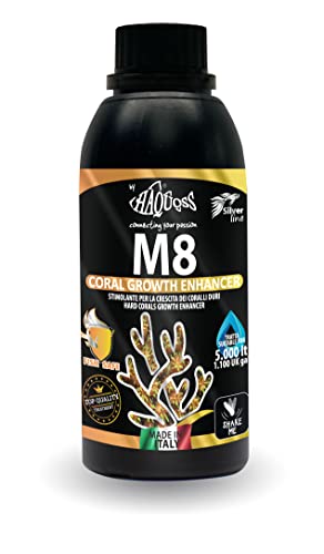 Haquoss M8 Coral Growth Enhancer Stimulans für Wachstum der harten Korallen, 250 ml von Haquoss