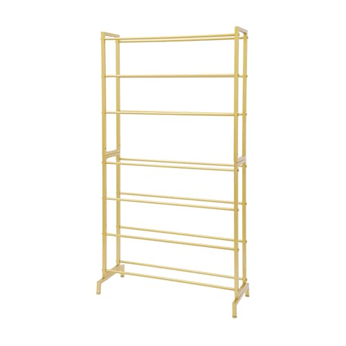 HarBin-Star - 7 Stufiges Aufbewahrungsregal, Schwerlastregal, Kellerregal, Filamentspulen Organisationsregal, 3D Drucker Filament Aufbewahrungsregal, 84 x 33 x 165 cm (Gold) von HarBin-Star