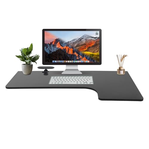 HarBin-Star - Wandmontierter Tisch, Holz Wandtisch klappbar, 100 x 60cm, Klapptisch Platzsparend zur Wandmontage, Wandmontierter Klapptisch für Waschküche, Arbeitszimmer (Schwarz) von HarBin-Star