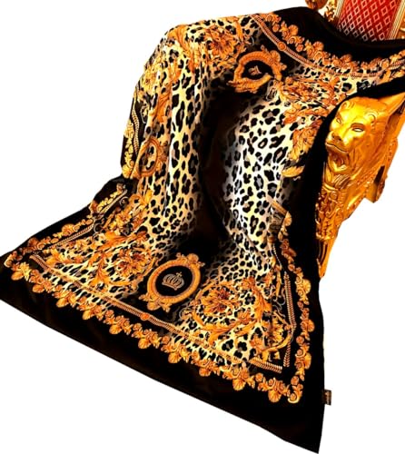 Harald Glööckler Luxus Wohndecke Pompöös by Casa Padrino Barock Kronen/Leopard/Gold Glitzersteinen von Harald Glööckler