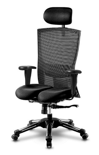 Neu HARASTUHL Druckentlastung der Bandscheiben und verbesserte Gesäß Durchblutung. Modell: THA, Farbe: Schwarz 01 von Harastuhl