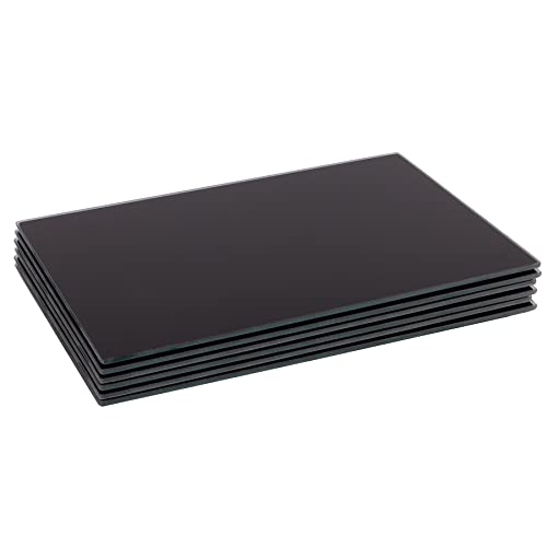Harbour Housewares Glas -Tischematen - 40cm X 30cm - Schwarz - 6. Packung von Harbour Housewares