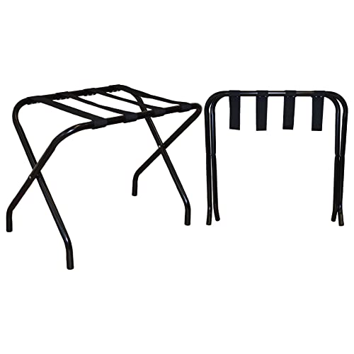 Harbour Housewares Klappverteiler Gepäckträger - Schwarz - Pack Von 2 von Harbour Housewares