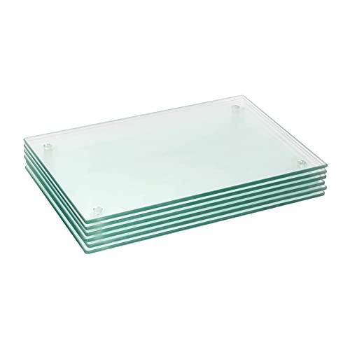 Harbour Housewares Glas -Tischematen - 30cm X 20cm - Klar - Pack Von 6 von Harbour Housewares