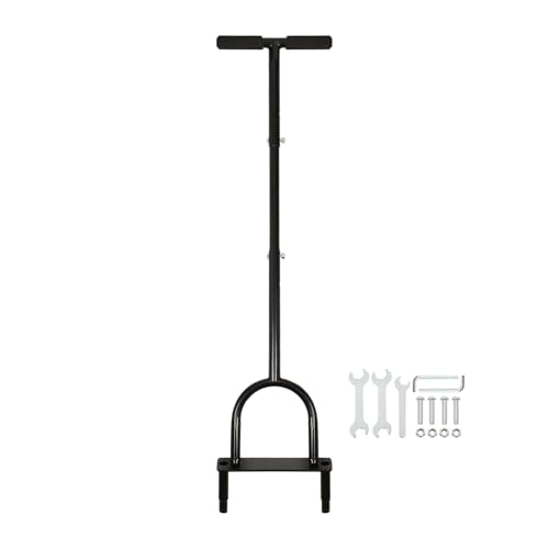 Harbour Housewares Rasenentkerner mit Hohlzinken - 24.5cm x 1M - Schwarz - 1x Handarbeit Schwerlast Garten Gartenarbeit Gras Dünger Boden Rasen Spitzen Vertikutierer Belüftung Handgabel Werkzeug von Harbour Housewares