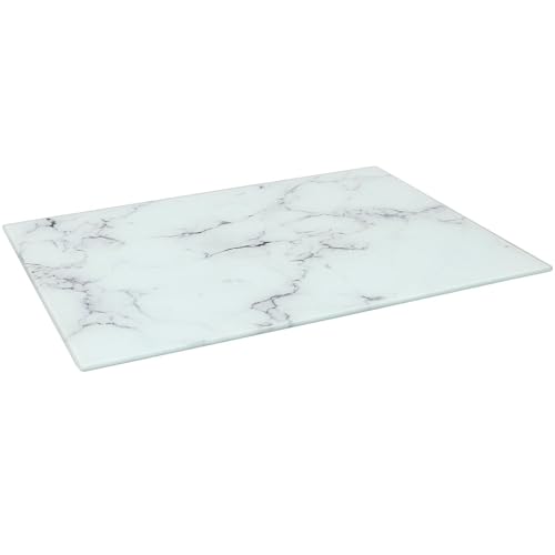 Harbour Housewares Rechteckiges Schneidebrett aus Glas - 50cm x 40cm - Marmor - 1x Temperiert Hitzebeständig Heim Küche Arbeitsplatte Sparer Kochfeld Kocher Herdplatte Oberfläche Schutz Abdeckung Harbour Housewares Rechteckiges Schneidebrett aus Glas - 50cm x 40cm - Marmor - 1x Temperiert Hitzebeständig Heim Küche Arbeitsplatte Sparer Kochfeld Kocher Herdplatte Oberfläche Schutz Abdeckung von Harbour Housewares