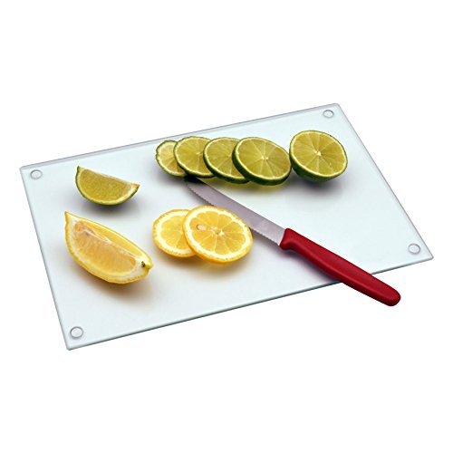 Schneidebrett aus Glas - Durchsichtig - (300 x 200 mm) von Harbour Housewares