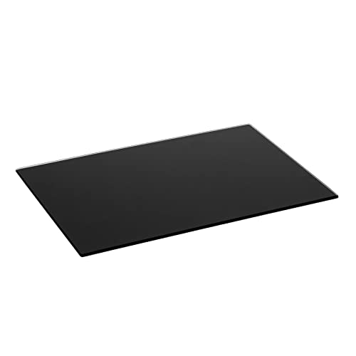 Schneidebrett aus Glas - Schwarz - (400 x 300 mm) von Harbour Housewares