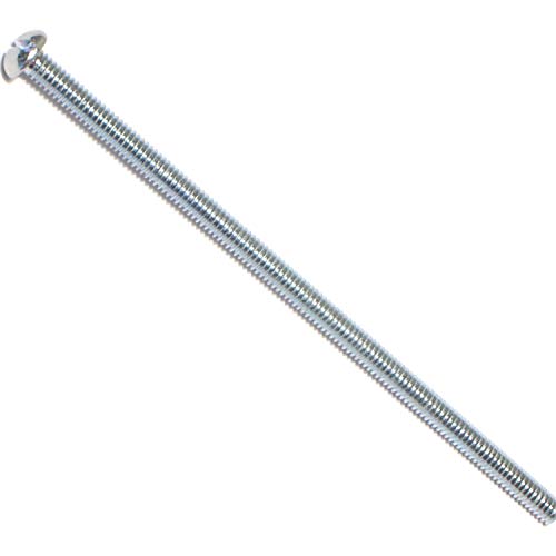 Hard-to-Find Fastener 014973315573 Maschinenschrauben mit Schlitz, 8-32 x 4, Stück-15, Zink von Hard-to-Find Fastener