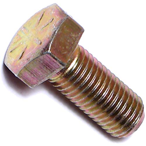 Hard-to-Find Fastener 014973251819 Feingewinde-Sechskantschrauben, Güteklasse 8, 5/16-24 x 3/4, 10 Stück, Gelb von Hard-to-Find Fastener