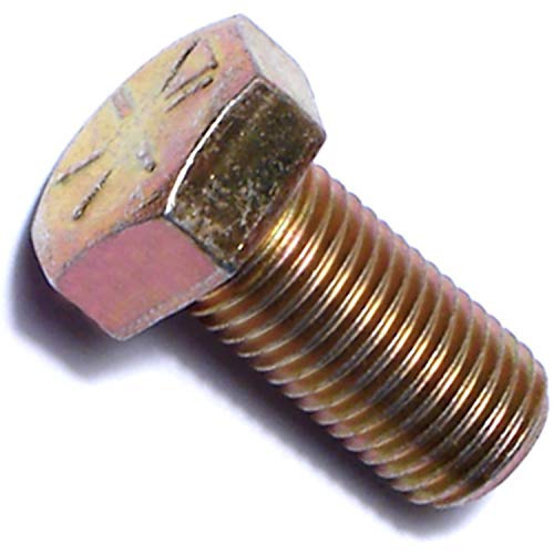 Hard-to-Find Fastener 014973252533 Feingewinde-Sechskantschrauben, Güteklasse 8, 3/8-24 x 3/4, 10 Stück, Gelb von Hard-to-Find Fastener