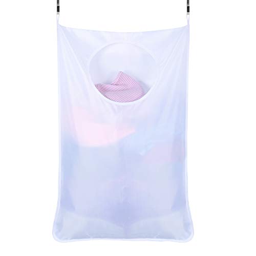 Harddo Door-Hanging Wäschekorb Tasche, Oxford Stofftasche Hanging Laundry Bag mit 2 Stück Edelstahl-Türhaken 2 Stück Saughaken für Schlafzimmer, Kinderzimmer, Wohnheim oder Schrank von Harddo