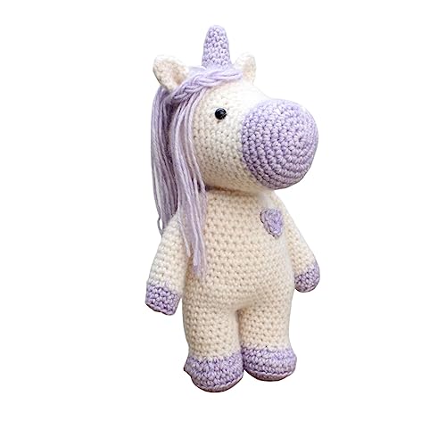 Hardicraft Häkelpaket Häkelset zum selber Machen mit Anleitung und Material für Dolly Einhorn, ca. 20 cm von Hardicraft