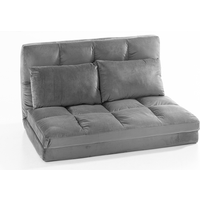 2 in 1 faltbares Bodensofa Bett mit Rückenlehne - Dunkelgrau von Hardin 1fachgut