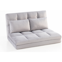 2 in 1 faltbares Bodensofa Bett mit Rückenlehne - Hellgrau 2 in 1 faltbares Bodensofa Bett mit Rückenlehne - Hellgrau von Hardin 1fachgut