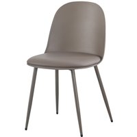 4er Stuhl Set mit Kissen und Metall Beinen - Braun 4er Stuhl Set mit Kissen und Metall Beinen - Braun von Hardin 1fachgut