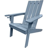 Adirondack Gartenstuhl aus FSC-zertifiziertem Akazienholz, ca. 69 x 92 x 89 cm – Blau von Hardin 1fachgut