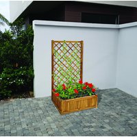 Pflanzkasten Pflanztopf Blumentopf mit Rankhilfe 150 x 80 x 38 cm FSC braun Pflanzkasten Pflanztopf Blumentopf mit Rankhilfe 150 x 80 x 38 cm FSC braun von Hardin 1fachgut