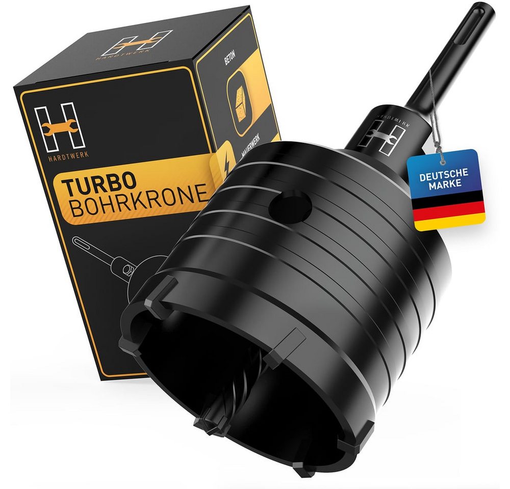 Hardtwerk® Bohrkrone SDS-Pus-Bohrkronensatz 68mm, Arbeiten am Mauerwerk Trockenbau Sandstein Beton von Hardtwerk®