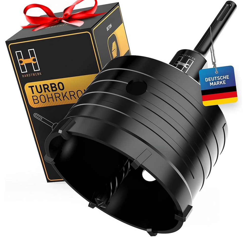 Hardtwerk® Bohrkrone SDS-Pus-Bohrkronensatz 82mm, Arbeiten am Mauerwerk Trockenbau Sandstein Beton von Hardtwerk®