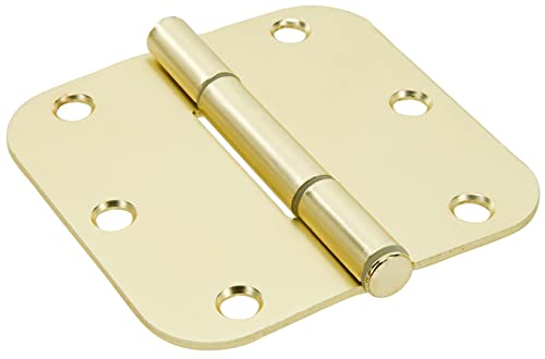 Quietschsicheres Türscharnier aus satiniertem Messing, 3 Stück von Hardware Essentials