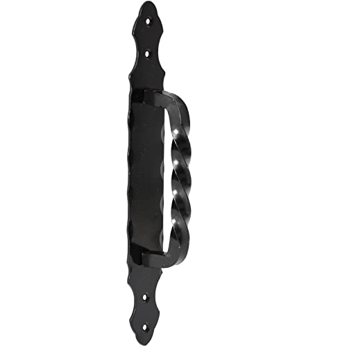 Türgriff Torgriff Schmiedeeisen 90 130 280 mm Handgriff Schwarz Schiebtür Torgriff Stahltürzug Haltegriff Griff Türbeschlag Torbeschlag (Türgriff 280 mm) von Hardware Store