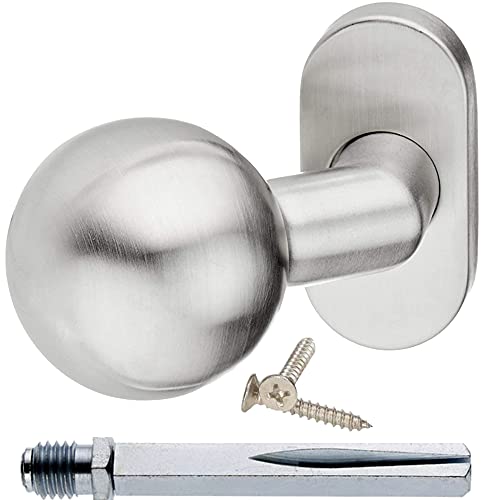 Hardware Store Türknauf 100% Edelstahl Türknopf Türgriff Fixknauf Fixknopf TOP Qualität NEU Oval von HardwareStore