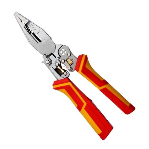 Neu Ein praktisches Werkzeug,9 in 1 Abisolierzange mit Strommessfunktion,Der verbesserte Multifunktions-Abisolierer dient zum Abisolieren, Crimpen, Schneiden, Ziehen, Wickeln und Spalten von Drähten. von Hardware Tribe