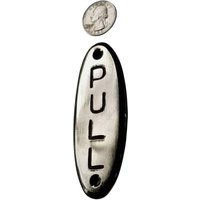 Pull Türschild Oder Klingelschild Antikstil Art Deco Poliert Aus Massivem Messing 10 cm #f13S von HardwareEtcAntiques