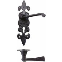 Lever On Backplate Türgriffe Fleur De Lys Schwarz Antikes Eisenschloss Victorian Lever On Backplate Türgriffe Fleur De Lys Schwarz Antikes Eisenschloss Victorian von HardwareOnline