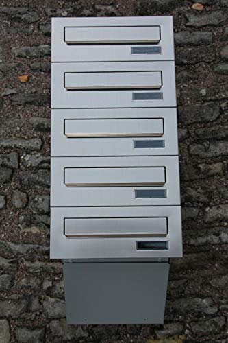 Briefkastensysteme 4er Briefkastenanlage 4X Einbaubriefkästen Edelstahl/Silber Mauerdurchwurf 4 Fach Postkasten modern DIN A4 wetterfeste Briefkastensysteme 4er Briefkastenanlage 4X Einbaubriefkästen Edelstahl/Silber Mauerdurchwurf 4 Fach Postkasten modern DIN A4 wetterfeste von HardwareStore