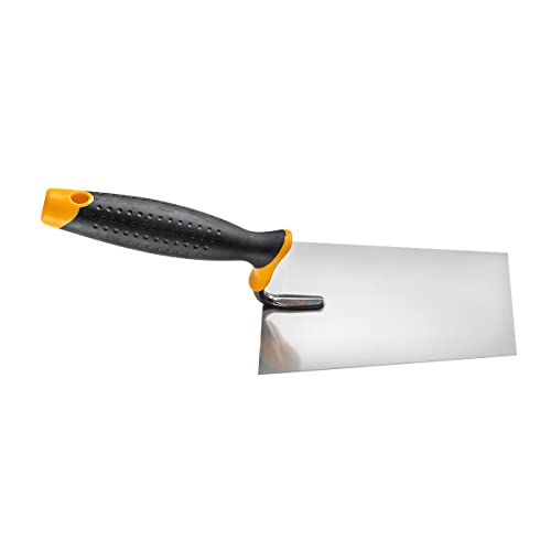 HARDY 2k Winkel Maurerkelle Edelstahl * 28 * Serie Spachteln Mörtel Maurer Verputzen Massivholzstiel angenehm leicht 18x12cm von HARDY WORKING TOOLS
